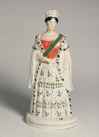 Staffordshire figure of Queen Victoria (1819-1901) by English School